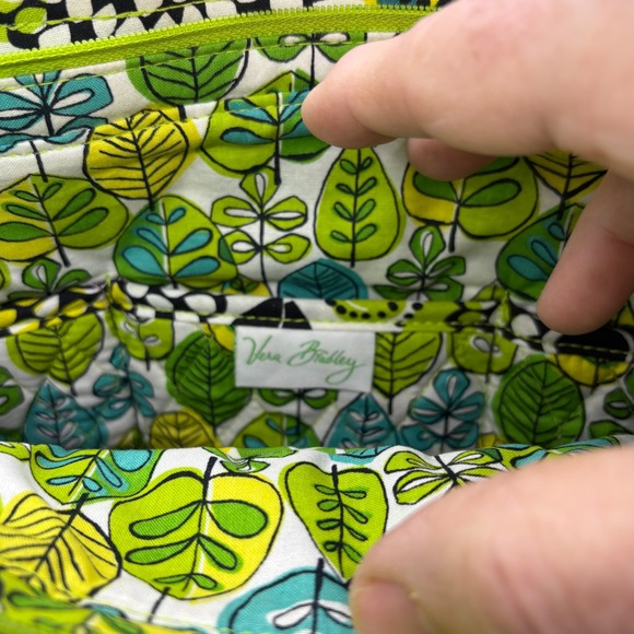 Vera Bradley Handbags - Vera Bradley Go Wild Quilted Cotton Tote Shoulder Bag with Matching Pouch Green‎